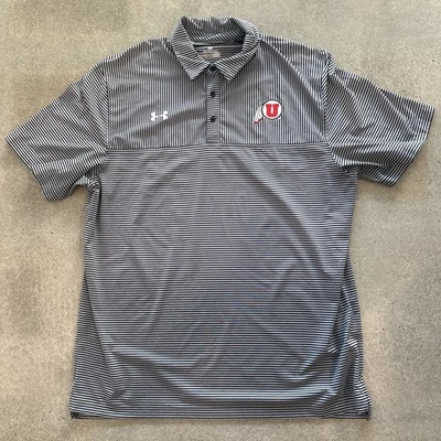Utah Utes Under Armor Men’s XXL polo Shirt Golf Casual  - Image 1 of 4
