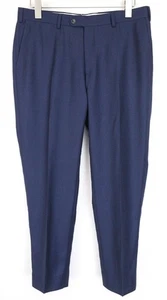 SUITSUPPLY Mens Trousers UK40S Blue Wool Lined Pleated Front Classic - Picture 1 of 6