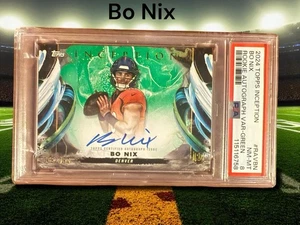 2024 TOPPS INCEPTION #RAVBN BO NIX ROOKIE AUTOGRAPH VARIATION GREEN RC PSA 8 - Picture 1 of 1