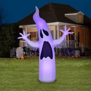 GEMMY GHOST DE 12 PIES CON ILUMINACIÓN DE CORTOCIRCUITO Patio iluminado por aire inflable - Imagen 1 de 2