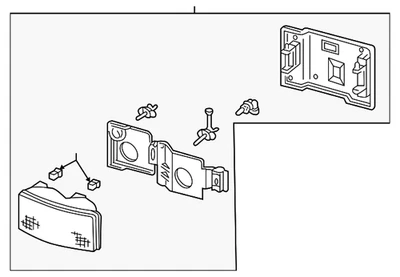 Faro lateral pasajero GM 15034930 genuino Foto 1 de 4