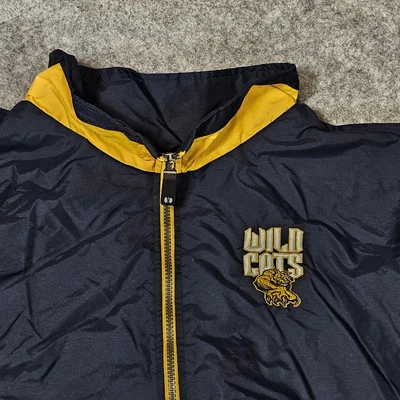 Chaqueta Wild Cats Wildcats Adulto XXL Azul Dorado Bordado Líneas Bolsillos con Cremallera Foto 1 de 4
