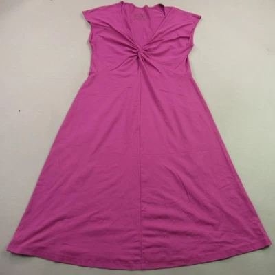 Patagonia Dress Womens Large Short Sleeve Lightweight V Neck Pink - Image 1 of 4
