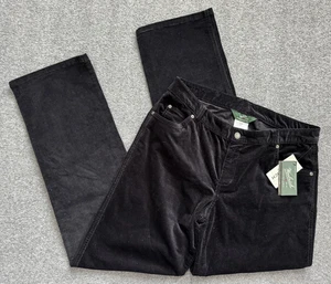 NWT Vintage WOOLRICH Holly Hills Black Corduroy Pants - Women Sz 12 / 34x33 - Picture 1 of 11