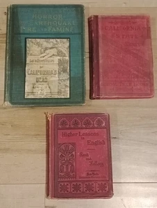 Antique Book Lot RARE California Earthquake Education Travel Illustrated - Bild 1 von 18