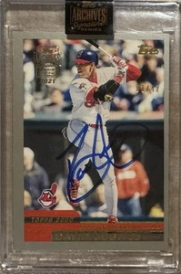 2021 Topps Archives David Justice Signature Series Auto Atlanta Braves /70 - Picture 1 of 2