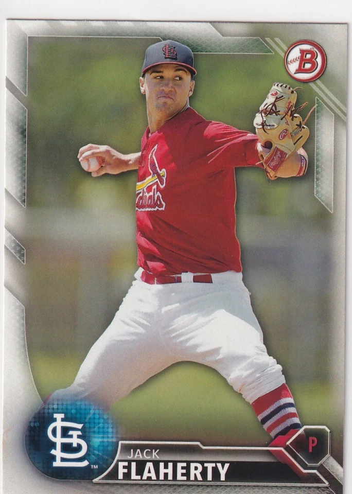 2016 BOWMAN PROSPECTS RC JACK FLAHERTY ST. LOUIS CARDINALS ROOKIE - Z98 - Image 1 of 2