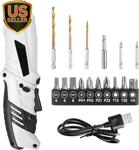 10Pcs Cordless Drill Driver Kit Electric Screwdriver Hand Drill Rechargeable ... - Picture 1 of 12