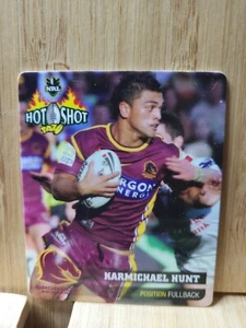 KARMICHAEL HUNT🏆2006 NRL Hot Shot Broncos Tazo🏆 - Bild 1 von 2