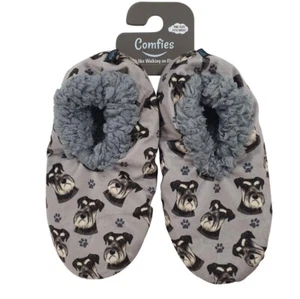 Schnauzer Slippers Uncropped - Non Slip - Picture 1 of 1