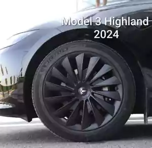 FLASH SALE 2024 HIGHLAND Tesla Model 3 4 x 18" Wheel Covers Cover Hub Cap - Picture 1 of 17