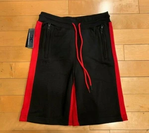 JORDAN CRAIG SWEATSHORTS TRAININGSSHORTS SCHWARZ ROT HERREN GRÖSSE S-3XL 8291S - Bild 1 von 3