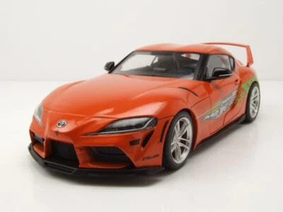 Toyota GR SUPRA Tribute 2024 Arancione Modellino 1:18 Solido - Immagine 1 di 4