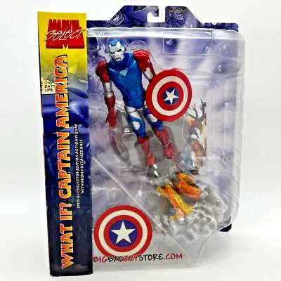 Diamond Select комиксы Marvel Iron Man ЧТО ЕСЛИ? Экшн-фигурка CAPTAIN AMERICA НОВАЯ - Изображение 1 из 4