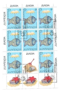EUROPA CEPT . ESLOVENIA 2004 EN MINI HOJA. USADO. - Imagen 1 de 1