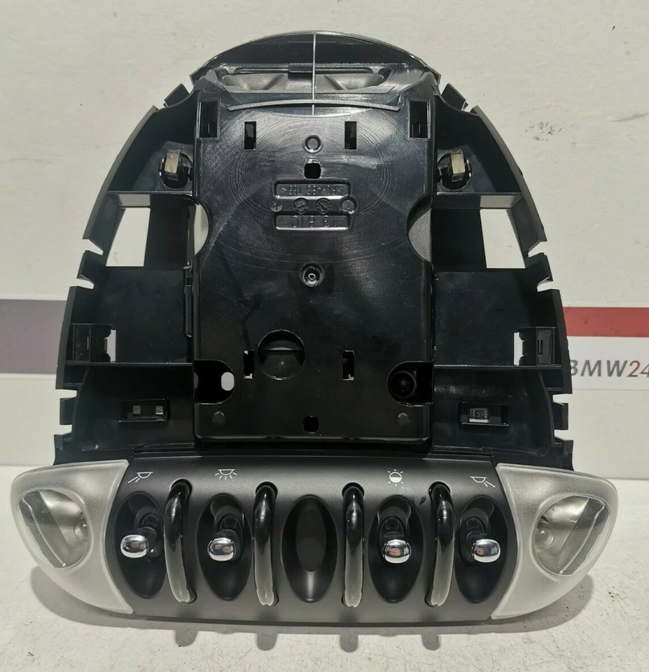 MINI COOPER CLUBMAN R56 R55 CENTRE ROOF LIGHTS AND SWITCHES 9806788 - Image 1 of 4