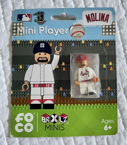 NEW Foco Mini Fig Figure Player BRXLZ #4 Yadier Molina St. Louis Cardinals MLB Cover