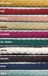 1/2" Plastic Braided Tubular Drawstring Cord -10 Continuous Yards- Many Colors! - Picture 1 of 23