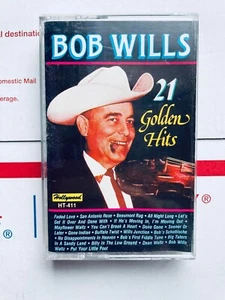N MINT! Bob Wills - '21 Golden Hits' (Cassette, 1989) Hollywood HT-411 Country - Imagen 1 de 8