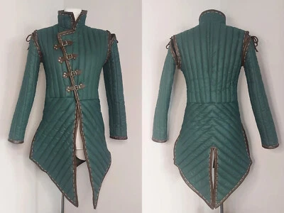 Larp Gambeson Fantasía Madera Elfo Guerrero Traje Medieval Foto 1 de 4