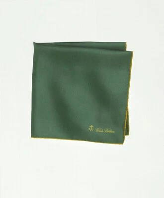 Brooks Brothers Verde Bolsillo Cuadrado/Pañuelo/Seda Pañuelo Nuevo Precio de venta sugerido por el fabricante 29,50 USD Foto 1 de 2