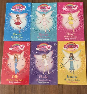 Rainbow Magic Books Bulk Bundle Fairies - No. 1,2,4,5,6,7 Daisy Meadows - Picture 1 of 1