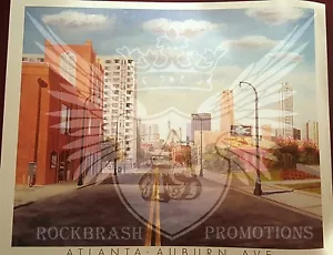 1996 ATLANTA'S FAMOUS AUBURN AVENUE 22X18 PRINT - Picture 1 of 1
