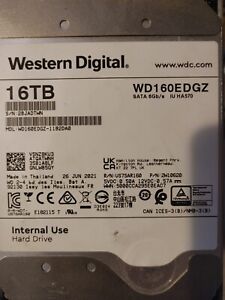 WD WD160EDGZ 16TB 7200RPM SATA 6.0Gb/s 3.5" Internal Hard Drive