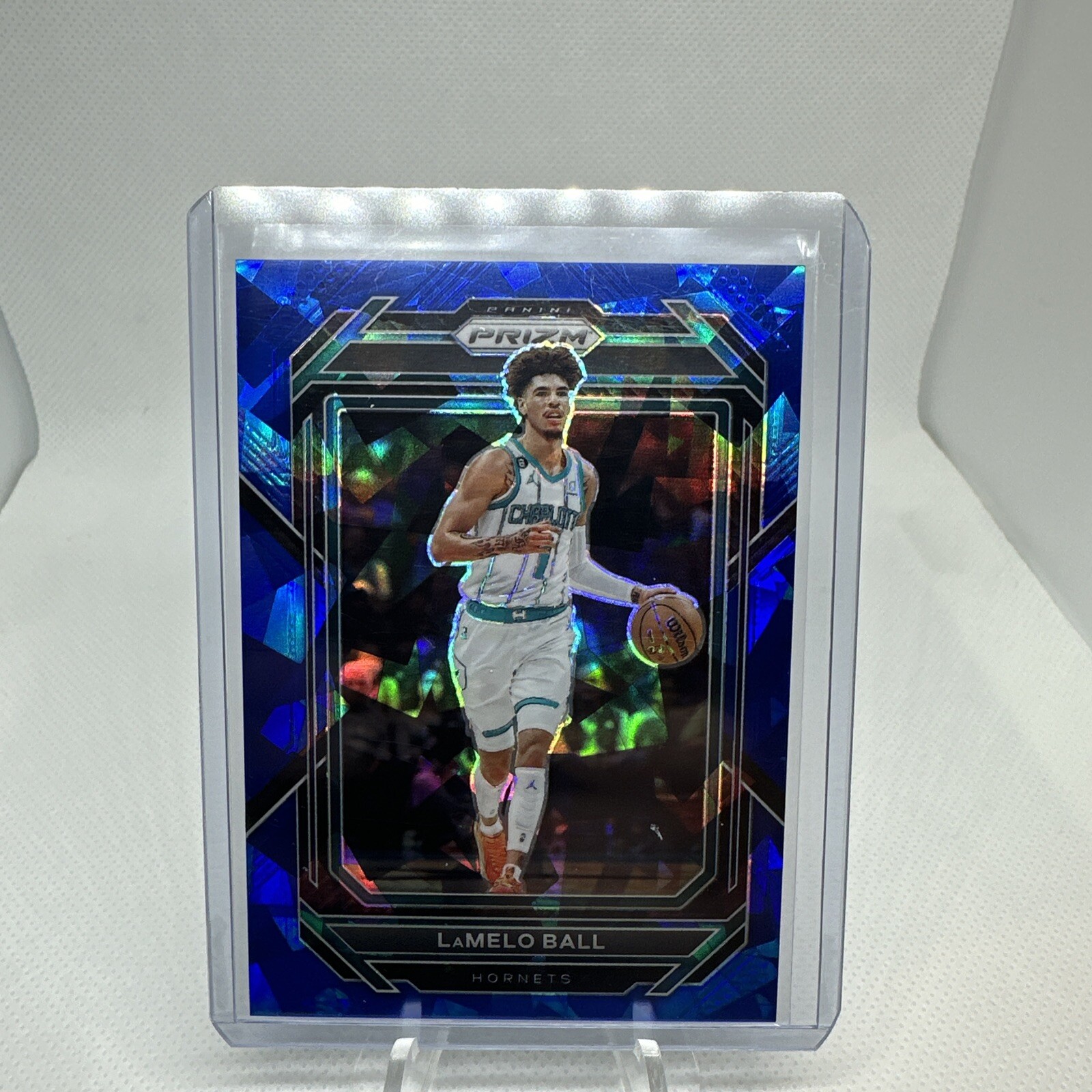 2022-23 Panini Prizm #150 Lamelo Ball Blue Ice Prizm SP /125