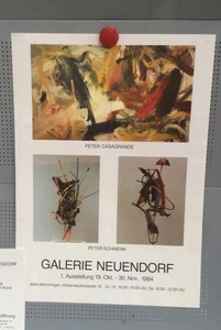 Original Plakat Galerie Neuendorf Memmingen 1984 Schwenk Casagrande - Bild 1 von 6
