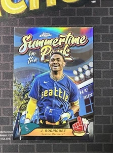 Inserto Topps 2024 cromado Julio Rodríguez verano en el parque - Imagen 1 de 2