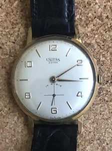 Unitas  Extra Mens Vintage Watch Extra Clean , Signed In All Places Seconds Dial - Picture 1 of 9