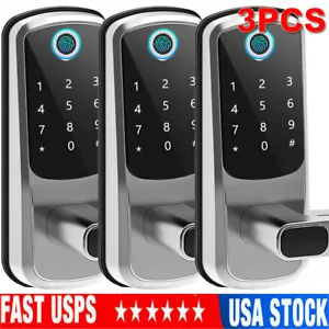 Smart Door Lock Wifi Biometric Fingerprint Touch Password Digital Keyless Keypad - Picture 1 of 15