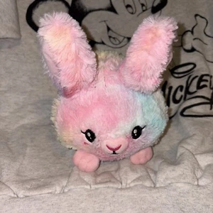 Squishable Mini Pastel Tie Dye Fluffy Bunny Rabbit Plush Stuffed Animal Toy 7" - Picture 1 of 4