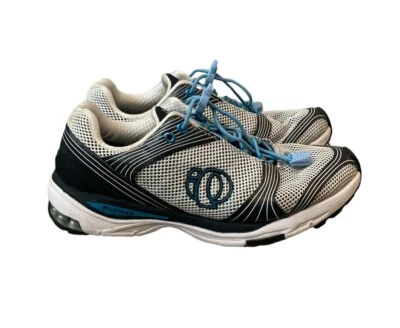 Zapatos de Ciclismo Pearl Izumi Blanco Azul Talla 8 Ciclismo Montar Atlético Activo Foto 1 de 4