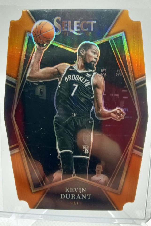2021-22 Select Premiere Orange Prizm Die Cut- Kevin Durant /65 Brooklyn Nets! - Image 1 of 1