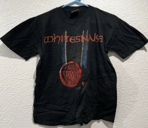 Vintage 1990 Whitesnake Concert Tour T-Shirt SZ L - Brockum Single Stitch - Picture 1 of 6