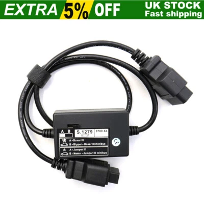 S1279 9780X4 Module OBD2 Cable For PP2000 Lexia 3 Citroen Peugeot Boxer Jumper - Image 1 of 4