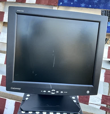 Gateway 17 Inch LCD Computer Monitor FPD1730 VGA Power Cord Vtg 2003 Video Games - Image 1 of 4