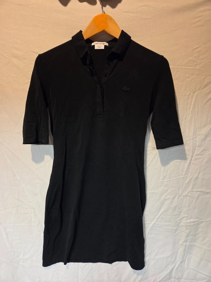 Lacoste Womens Dress Sz 40 Pique Polo Tennis Golf Collegiate Preppy - Image 1 of 3