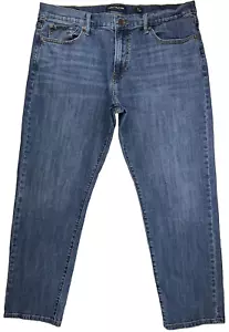 Lucky Brand Brie 221 gerade mittelhohe blaue Herrenjeans Größe 38 x 30 - Bild 1 von 13