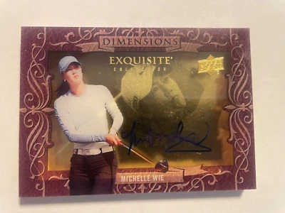 2014 Exquisite Collection Michelle Wie RC Dimensions Autographs #DWI SSP Hot!!! - Image 1 of 2