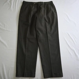 Vtg Austin Reed 34x30 Green Houndstooth Check USA Made Wool Mens Dress Pants - Picture 1 of 9