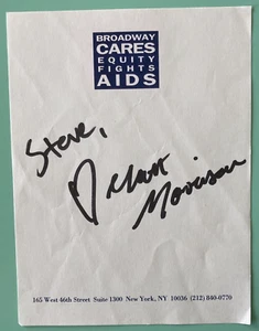 Matthew Morrison Signed / Inscribed BCEFA Paper 4.5” X5.5” Broadway Hairspray - Picture 1 of 1