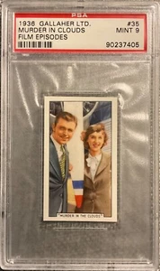 1935 Gallaher Ltd. MURDER IN THE CLOUDS Film Episodes #35 - PSA 9 - Picture 1 of 2