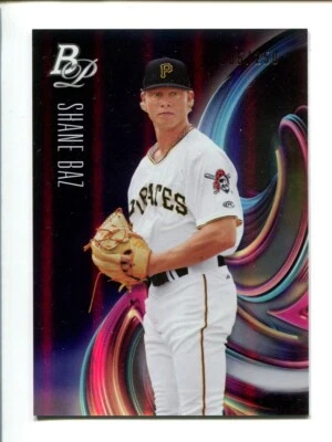 2018 Bowman Platinum - Top Prospects - Purple #TOP-85  Shane Baz #/250 - Image 1 of 2