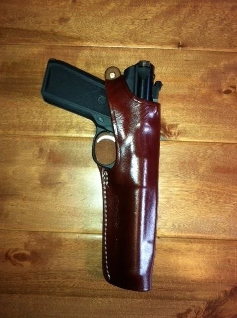 Triple K 196 CarryLite Holster for Ruger MK I II Walnut Oil Plain Finish