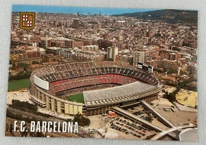 F.C. vintage Cartolina Barcellona Palloncino (calcio) Stadio - Foto 1 di 2