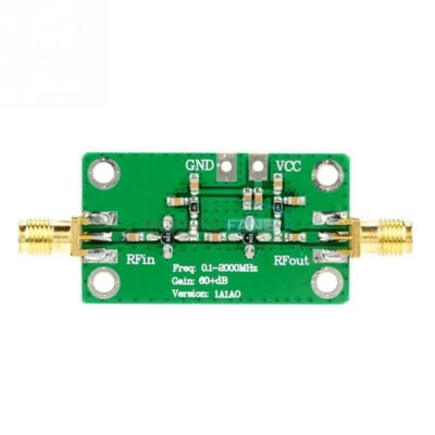 0.1-2000MHz Gain 60dB RF Broadband Amplifier Module DC 6-12V LNA Board - Image 1 of 4