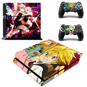 Regular PS4 Slim Pro Consoles Controller Skin Stickers Decal 7 Deadly Sins Anime - Picture 1 of 6